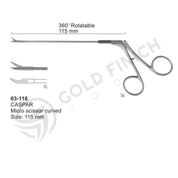Micro Scissors (Spring Type )with Flat Handles