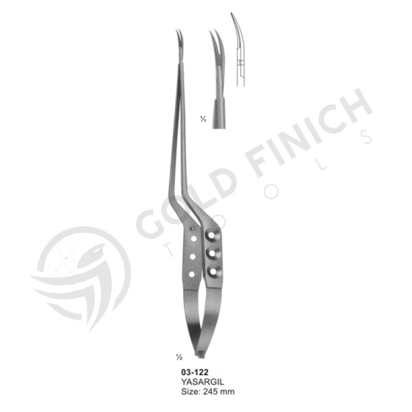 Micro Scissors (Spring Type ) bayonet-Shaped